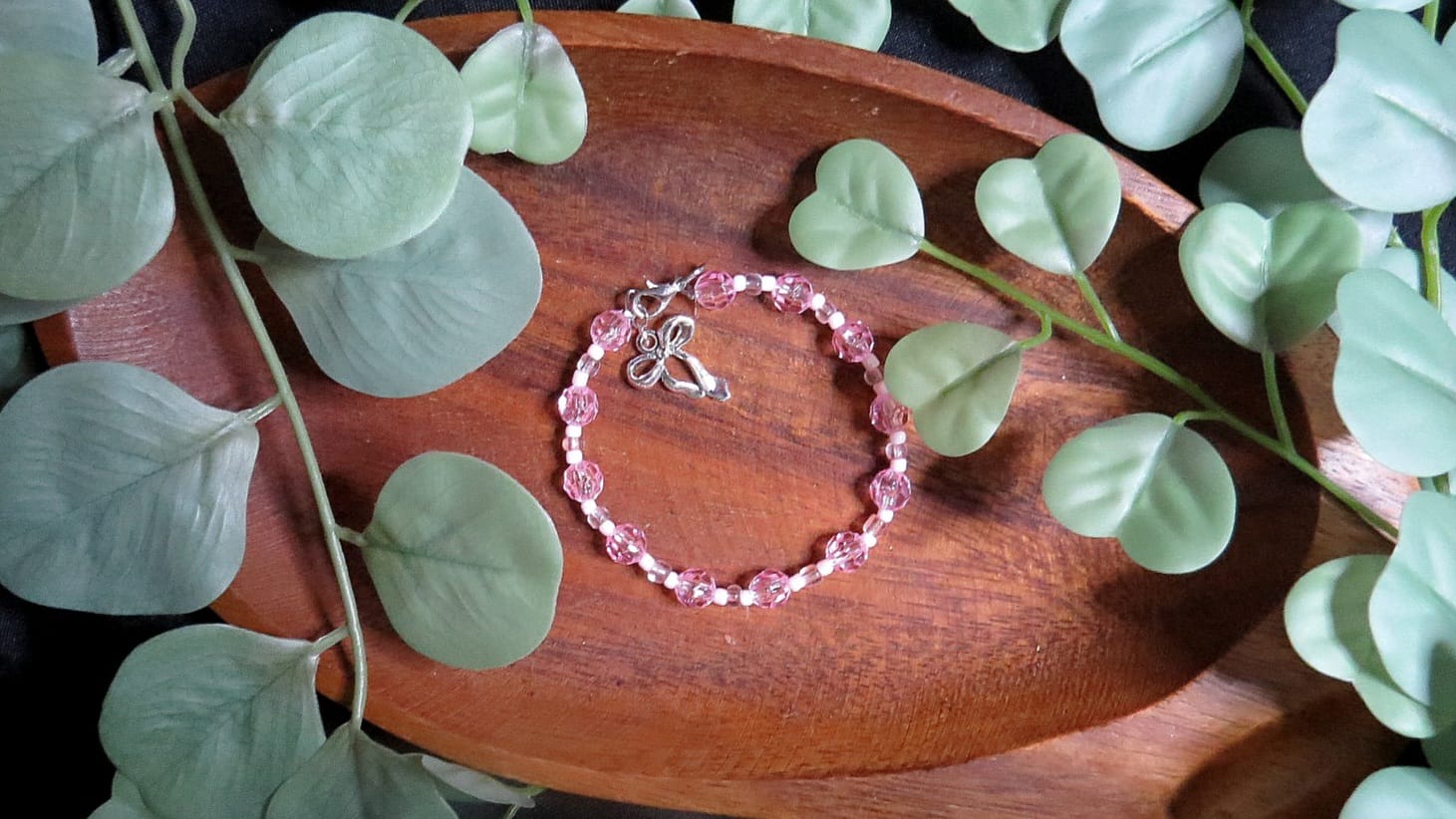 Bracelet pink bow